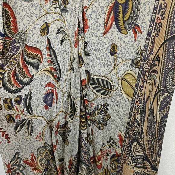 Ritu Kumar Floral 3/4 Sleeve Lightweight Kurta Midi Dress Size M Women's - Picture 9 of 16